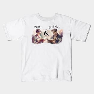 Pride and Prejudice Jane Austen design Kids T-Shirt